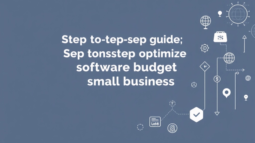 Step-by-step guide to optimizing software budgets for small businesses: 2025 methodology