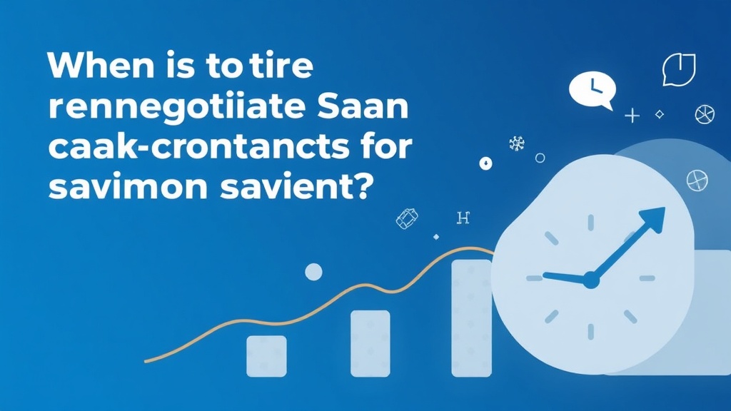 When is the best time to renegotiate SaaS contracts for maximum savings?